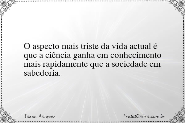 Frase de Isaac Asimov
