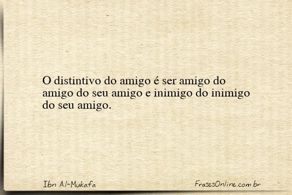 Frase de Ibn Al-Mukafa