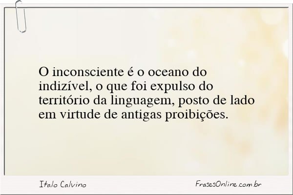 Frase de Italo Calvino