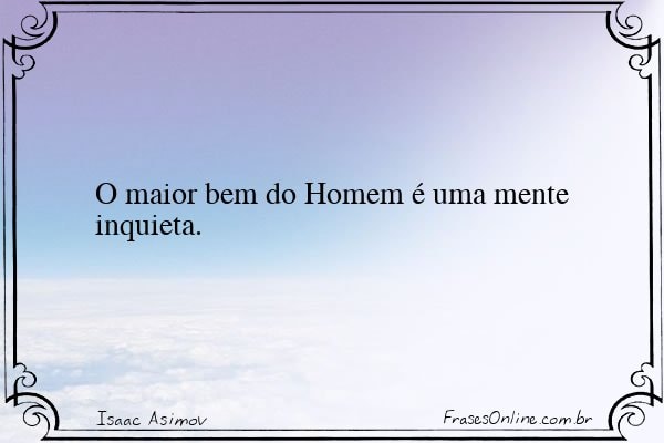 Frase de Isaac Asimov