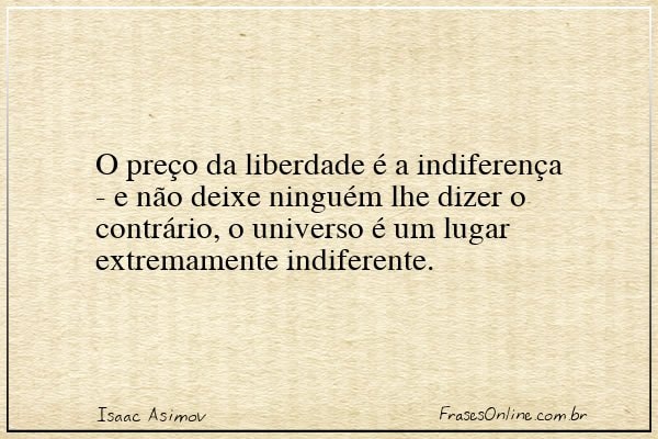 Frase de Isaac Asimov