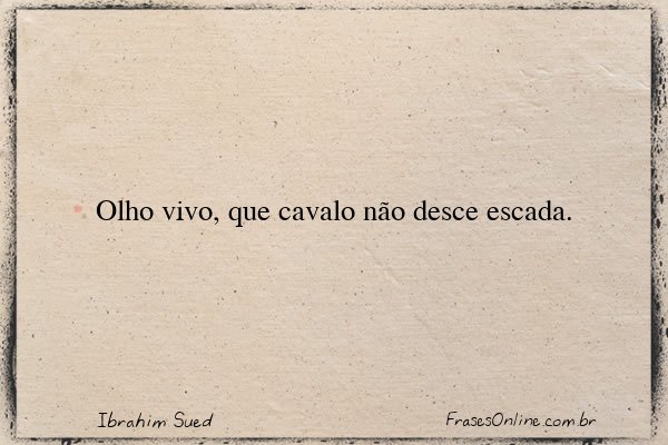 Frase de Ibrahim Sued