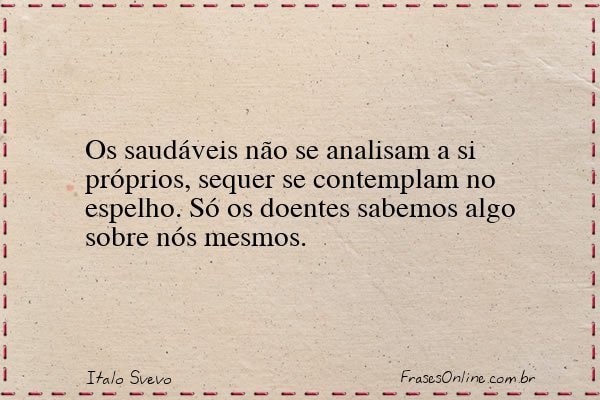 Frase de Italo Svevo