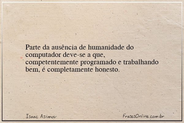 Frase de Isaac Asimov
