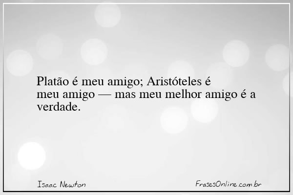 Frase de Isaac Newton