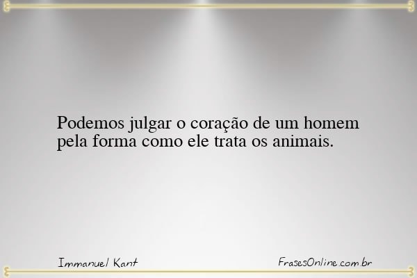 Frase de Immanuel Kant