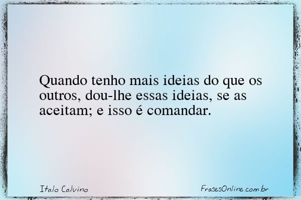 Frase de Italo Calvino