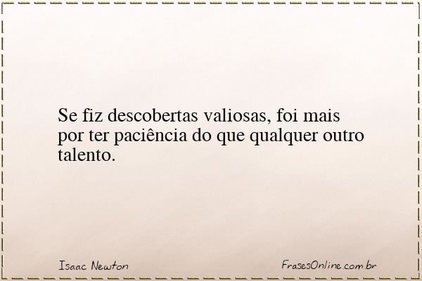 Frase de Isaac Newton