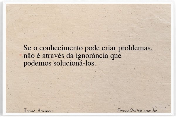 Frase de Isaac Asimov