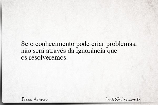 Frase de Isaac Asimov