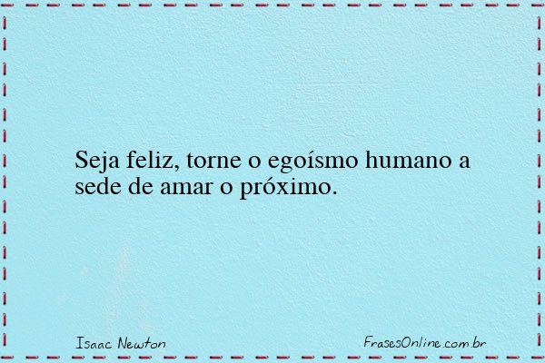 Frase de Isaac Newton