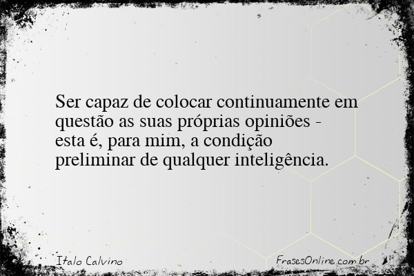 Frase de Italo Calvino