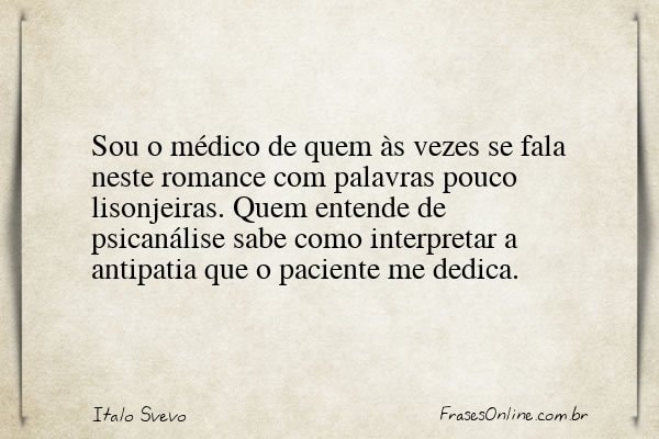 Frase de Italo Svevo