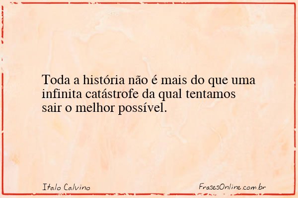 Frase de Italo Calvino