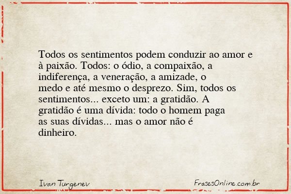 Frase de Ivan Turgenev
