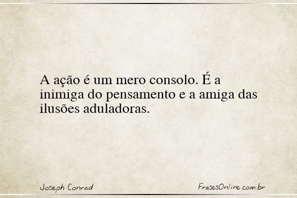 Frase de Joseph Conrad