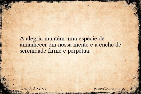 Frase de Joseph Addison