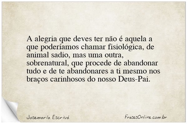 Frase de Josemaría Escrivá