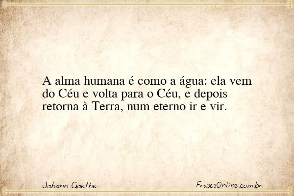 Frase de Johann Goethe