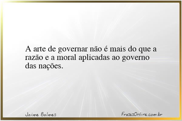 Frase de Jaime Balmes