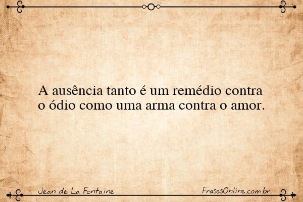 Frase de Jean de La Fontaine
