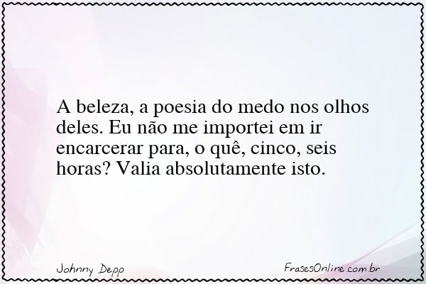 Frase de Johnny Depp