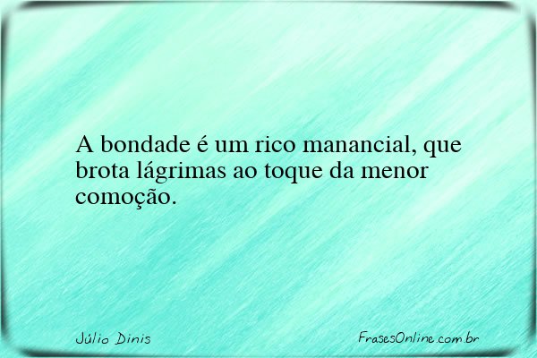 Frase de Júlio Dinis
