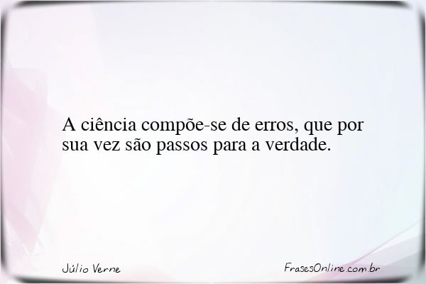 Frase de Júlio Verne