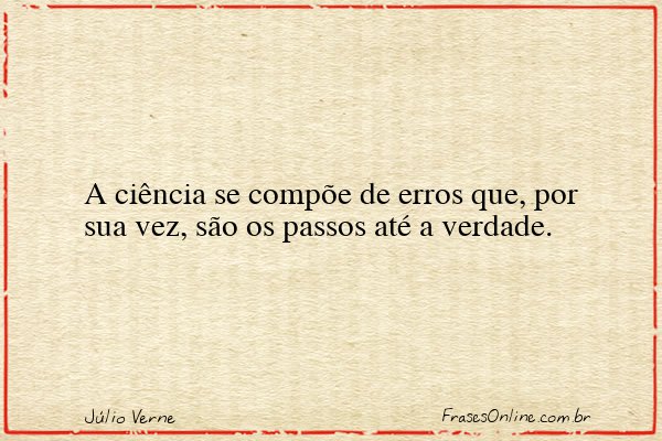 Frase de Júlio Verne