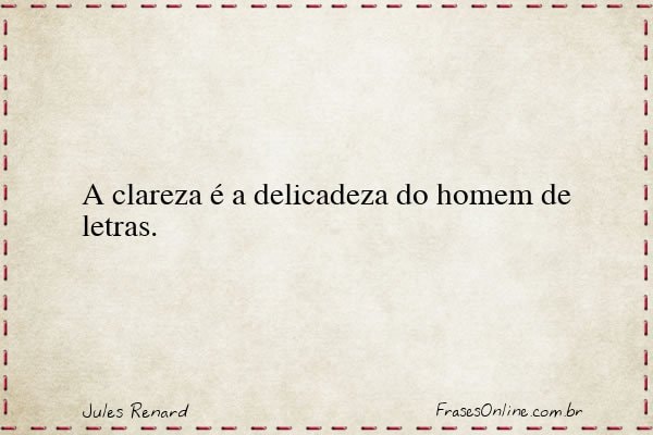 Frase de Jules Renard