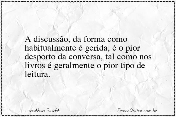 Frase de Jonathan Swift