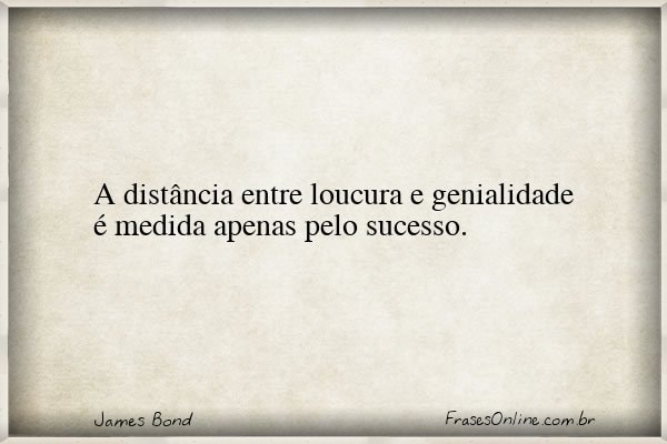Frase de James Bond