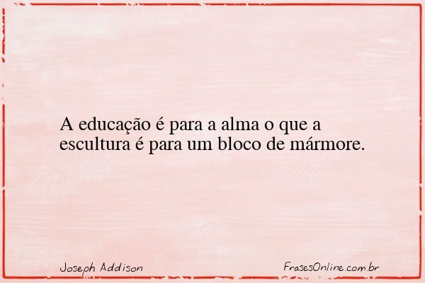 Frase de Joseph Addison