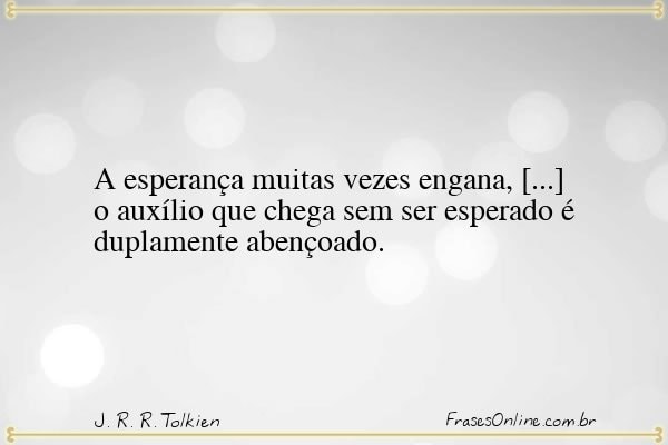 Frase de J. R. R. Tolkien
