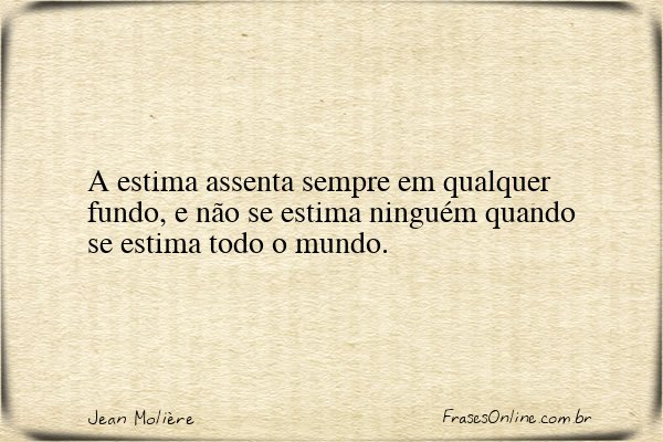 Frase de Jean Molière