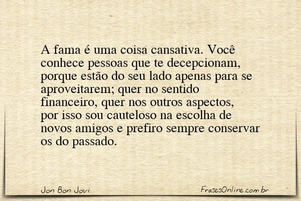 Frase de Jon Bon Jovi