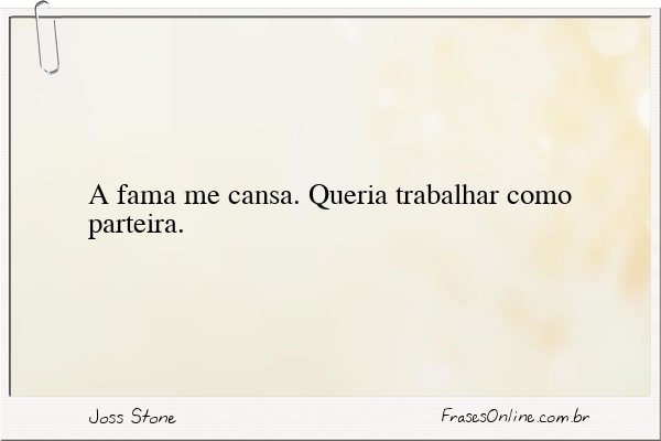 Frase de Joss Stone