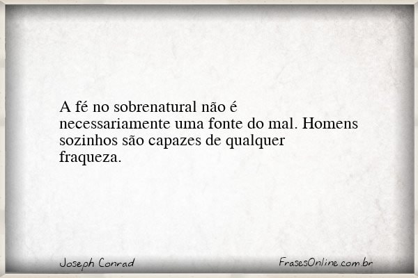 Frase de Joseph Conrad