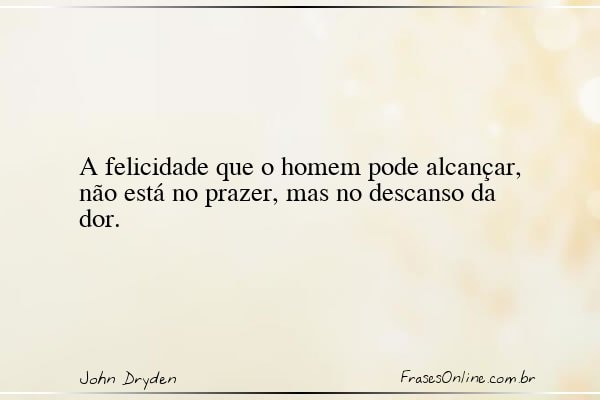 Frase de John Dryden