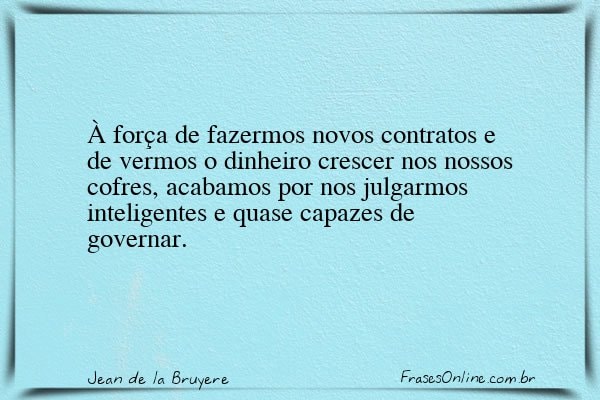 Frase de Jean de la Bruyere