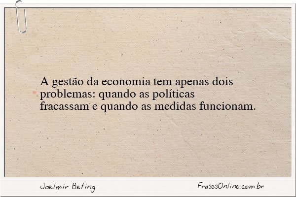 Frase de Joelmir Beting
