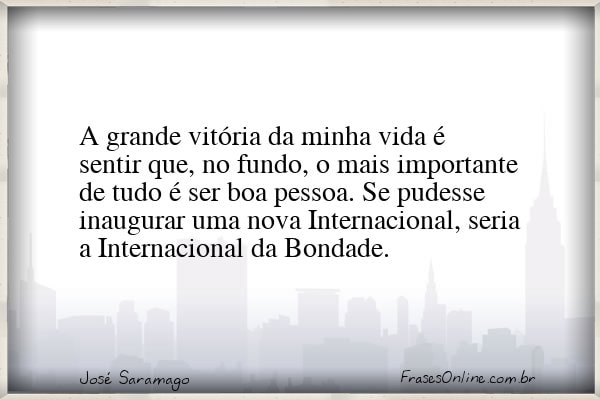 Frase de José Saramago