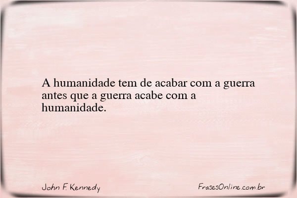 Frase de John F. Kennedy