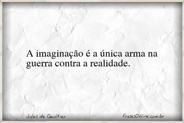 Frase de Jules de Gaultier