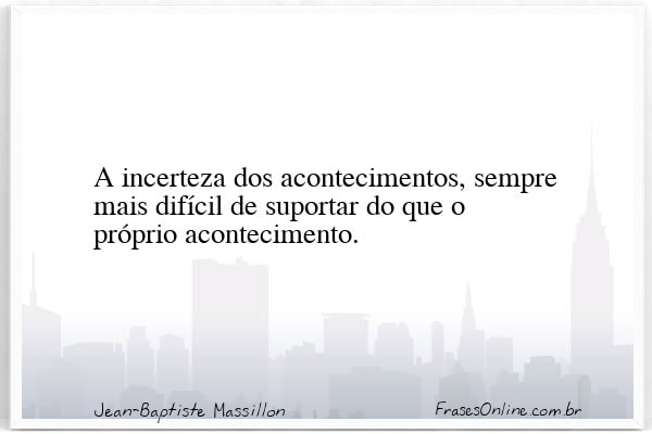 Frase de Jean-Baptiste Massillon