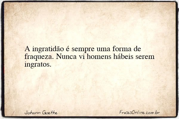 Frase de Johann Goethe