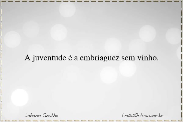 Frase de Johann Goethe