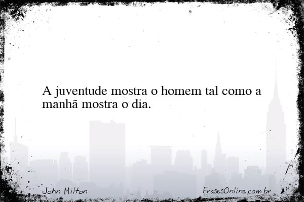 Frase de John Milton