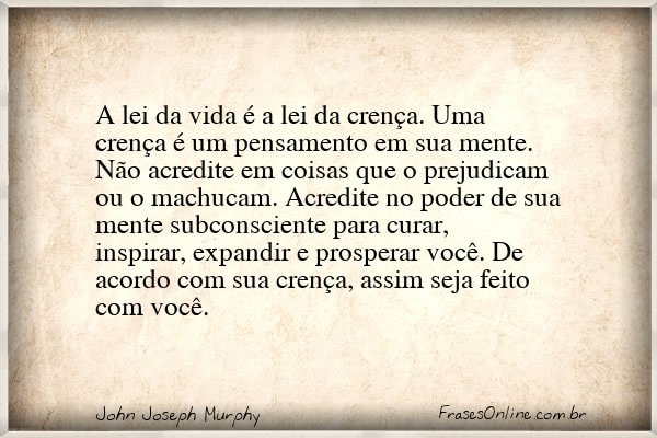 Frase de John Joseph Murphy