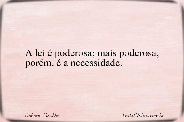 Frase de Johann Goethe